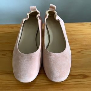 Everlane block heel round toe pumps